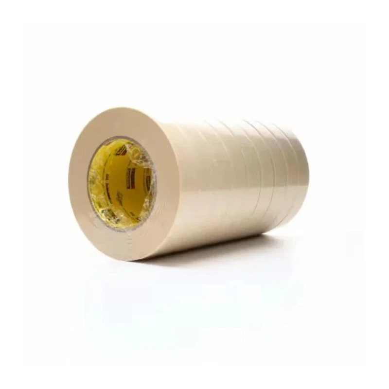 3M Scotch Tan Masking Tape 48mm Width x 55m Length Rubber Adhesive Crepe Paper Backing 202 48mmx50m