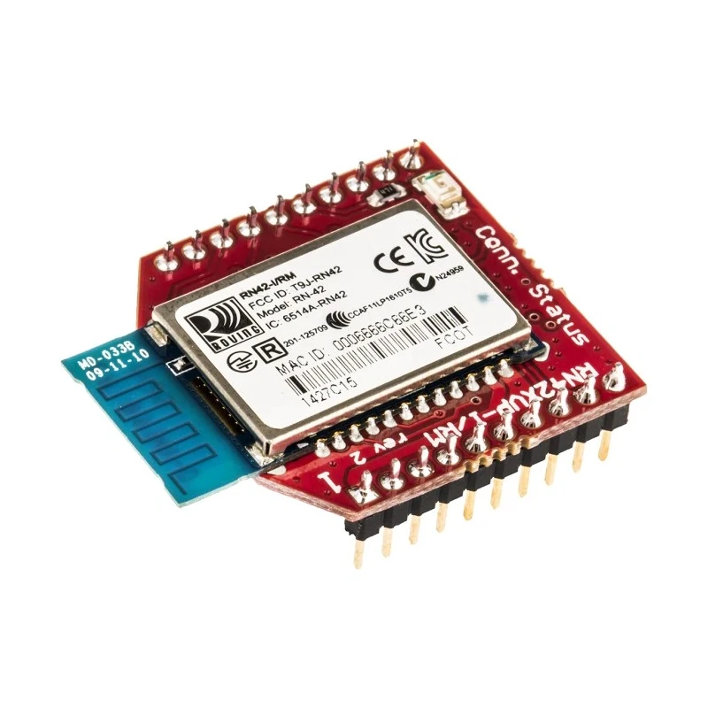 Microchip RN42XVP-I/RM Bluetooth Chip Class 2, Version 2.1 + EDR, 4 dBm Output Power RN42XVP-I/RM