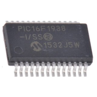 Microchip PIC16F1938-I/SS 8-Bit PIC Microcontroller 32 MHz 28kB FLASH 28-Pin SSOP PIC16F1938-I/SS