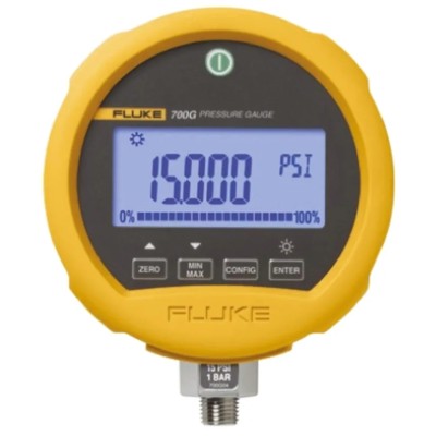 Fluke G 1/4 RS232 Pressure Gauge, 114 mm Dial, ±0.1% Accuracy, 70 mbar Range RS232