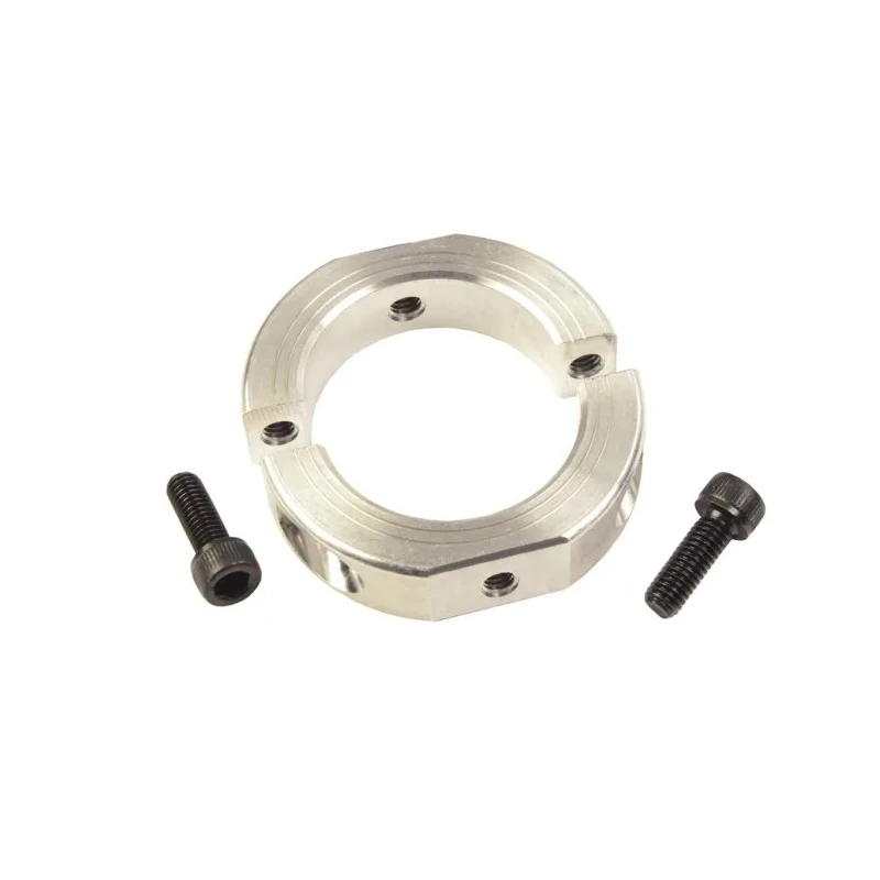 Ruland Two Piece Aluminium Shaft Collar Clamp Screw, Bore Diameter 10mm, Outside Diameter 24mm, Width 9mm OF-MSP-10-A
