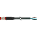 RS PRO Sensor Actuator Cable M8 3 Pole Male 0° Straight Connector to Unterminated Lead, 2 m, Black PVC Jacket 174-7834