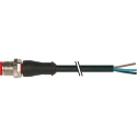 RS PRO Male 4 Way Straight to Unterminated Sensor Actuator Cable 5 m 250 V AC 4 Contacts PVC Sheath IP67 174-7838