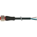RS PRO Female 4 Way Straight to Unterminated Sensor Actuator Cable 5m, Black PVC Jacket, IP67 Rated 174-7847
