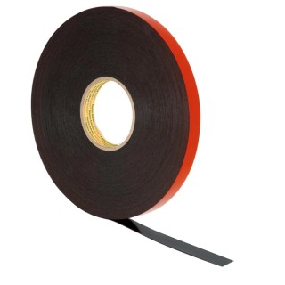 3M VHB Black Acrylic Foam Tape 25mm Width x 33m Length x 1.6mm Thickness Double Sided 5962F 3M 5962 25mm x 33m
