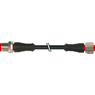 RS PRO Sensor Actuator Cable Male 5 Way Straight to Female 5 Way Straight, 2 Meter, Polyvinyl Chloride Jacket, 125V 174-7876