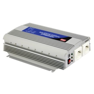 MEAN WELL Screw Power Inverter 1000W Output, 24V DC Input, 230V AC Output A302-1K0-F6
