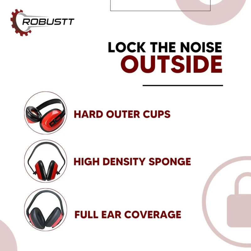 Buy Robustt Earmuffs For Noise Reduction Pack of 1