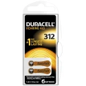 Duracell PR41 Zinc Air Button Battery 1.4 V, 7.9 mm Diameter, 3.6 mm Height, 6 Pack PR41