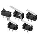 Omron Subminiature Micro Switch Long Straight Lever PCB Terminal 100mA 12V dc SPST IP67 D2AW-EL053D R