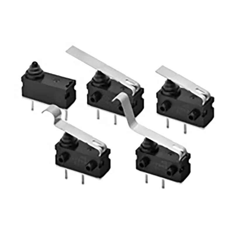 Omron Subminiature Micro Switch Long Straight Lever PCB Terminal 100mA 12V DC SPST IP67 D2AW-ER052D R