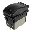 RS PRO SPDT Momentary On-Mom Rocker Switch Panel 16-20A 30V DC 250V AC IP67 21.1x37 mm 174-8294