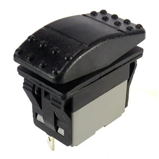 RS PRO SPDT, On-Off-On (On)-Off-(On) Rocker Switch Panel IP67 16A 30V DC 21.1 x 37 mm Cutout 174-8296