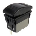 RS PRO SPDT On-Off-On (On)-Off-(On) Rocker Switch Panel 16A 30V DC IP67 21.1x37 mm 174-8334