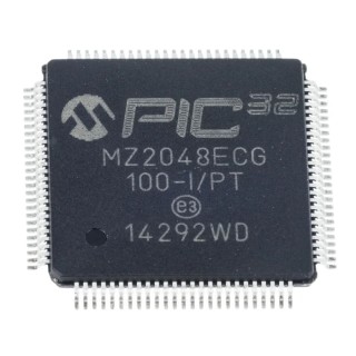 Microchip 32-bit PIC32MZ Microcontroller, 200 MHz, 2.048MB FLASH, 100-Pin TQFP PIC32MZ2048ECG100-I/PT
