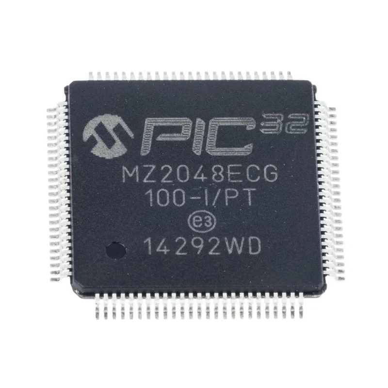 Microchip 32-bit PIC32MZ Microcontroller, 200 MHz, 2.048MB FLASH, 100-Pin TQFP PIC32MZ2048ECG100-I/PT