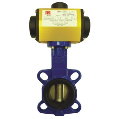 RS PRO Butterfly Type Pneumatic Actuated Valve 16 Bar 799-8819