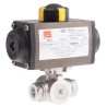 RS PRO Pneumatic Actuated Valve Stainless Steel 3 Way 1/2 in Pipe Size 1000 psi 799-8755