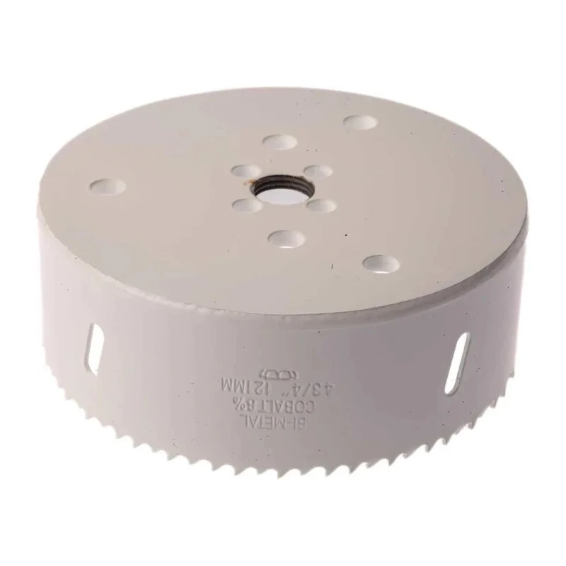 RS PRO 121 mm Diameter Cobalt Steel Bi-Metal Hole Saw Drill Bit for Ferrous, Wood, Plastic, Non-Ferrous Metal 174-9062