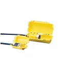 Brady Yellow 4-Lock Lockout Polypropylene Electrical Plug Lockout 9.4 mm HUBBELL PLUGOUT - SMALL PLUGOUT