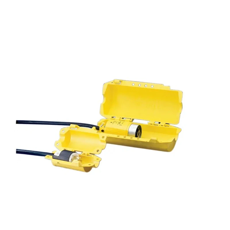 Brady Yellow 4-Lock Lockout Polypropylene Electrical Plug Lockout 9.4 mm HUBBELL PLUGOUT - SMALL PLUGOUT