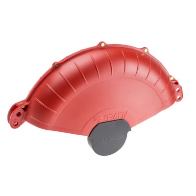 Brady Red 2-Lock Lockout ABS Gate Valve Lockout 9.65 mm CGV-13