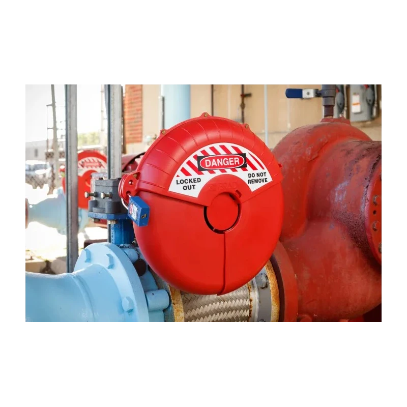 Brady Red 2-Lock Lockout ABS Gate Valve Lockout 9.65 mm CGV-13