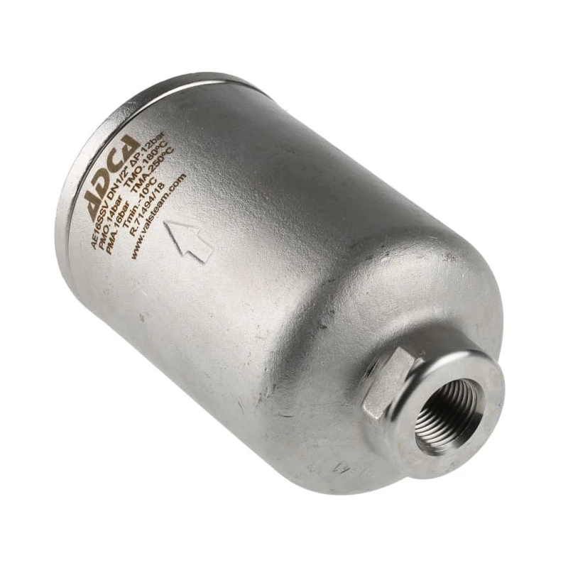 Valsteam ADCA Stainless Steel Air Vent 1/2 in Threaded Connection Automatic Air Eliminator AE16SS12