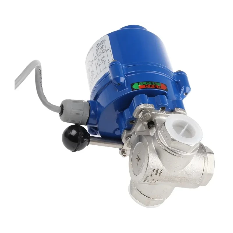RS PRO 3 Port Motorised Valve Stainless Steel Body 3/4 in Pipe Size 1000 psi Pressure 24 V AC/DC, 110 V, 220 V 799-8838
