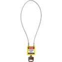 RS PRO Rugged Reinforced Nylon Body Yellow Compact Cable Padlock with Sheathed Steel COMPACT CABLE PADLOCK YELLOW 40CM KD