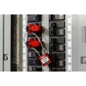 Brady Red Rugged Reinforced Nylon Body Cable Padlock with Sheathed Steel Cable 4.72mm COMPACT CABLE PADLOCK RED 20CM KD