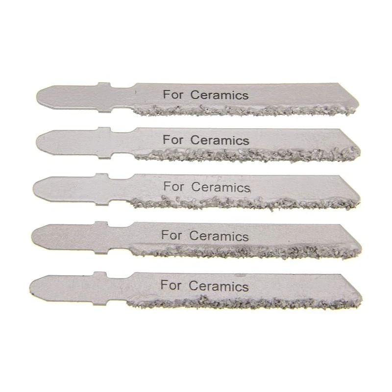 RS PRO Jigsaw Blade Metal Ceramic Wood Carbide 75 mm Length 5 Pieces 799-9395
