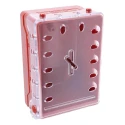 Brady Lockout Station 6 Padlocks Red Plastic COMPACT LOCK BOX+6 RED KEYED-DIFF LOCKS