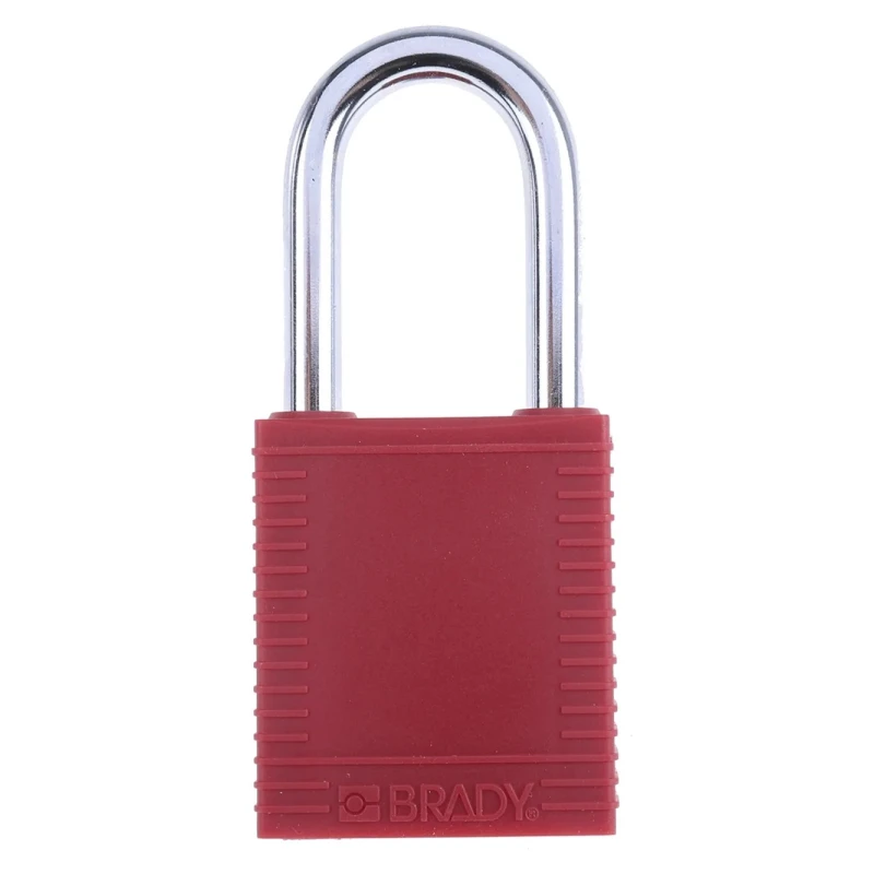 Brady Lockout Station 6 Padlocks Red Plastic COMPACT LOCK BOX+6 RED KEYED-DIFF LOCKS