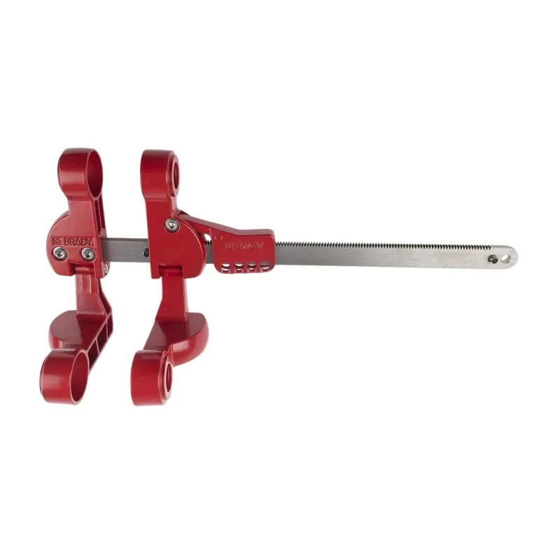 Brady Red 4-Lock Lockout Aluminium, Steel Gate Valve Lockout 7mm Shackle Diameter 149229