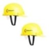Robustt X Shree Jee Nape Type Yellow Adjusment-Safety Helmet (Pack of 2)