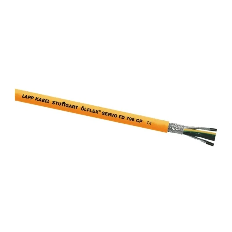 Lapp ÖLFLEX SERVO FD Control Cable, 6 Cores 15 AWG, 50 m Length, Screened Stranded Copper Conductors, Orange 0027960