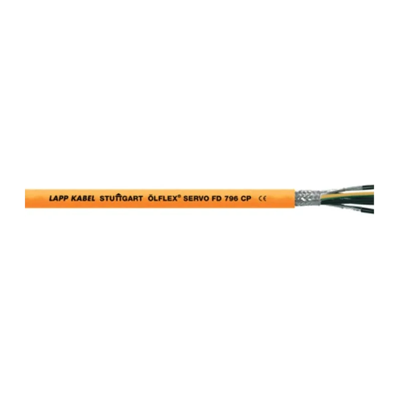 Lapp ÖLFLEX SERVO FD Control Cable, 6 Cores 15 AWG, 50 m Length, Screened Stranded Copper Conductors, Orange 0027960