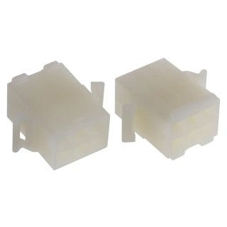 Molex STANDARD 0.093 in Series Straight Panel Housing Plug 6 Contacts 6.7 mm Pitch 2 Row 39-03-6060