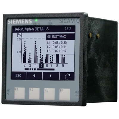 Siemens Power Quality Analyser AC/DC 10A Maximum Current, 690V Maximum Voltage, IEC 61000 Standard 7KG9501-0AA01-2AA1