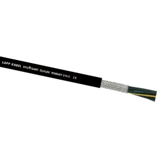 Lapp ÖLFLEX ROBUST 215 C Control Cable 4 Cores 18 AWG 50m Screened Stranded Black Polypropylene Sheath 0022720