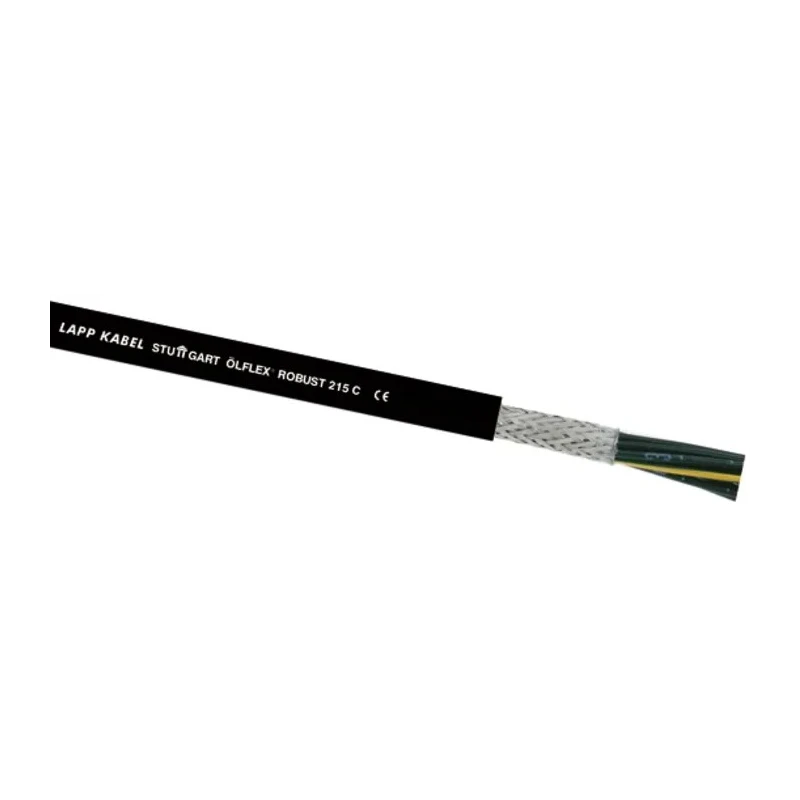 Lapp ÖLFLEX ROBUST 215 C Screened Stranded Control Cable, 5 Cores 15 AWG, 50m Length, Black Polypropylene Sheath 0022753