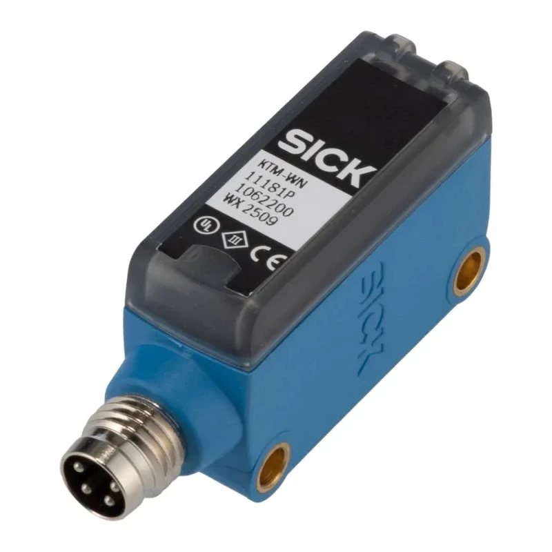 SICK Contrast Sensor with RGB LED 12.5 mm Detection, NPN Output, 50 mA Current, IP67, 24V DC 