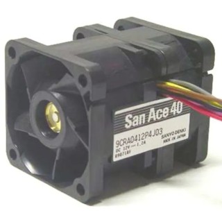 Sanyo Denki San Ace 9CRA Series Axial Fan 12V DC 19.2W 1.6A 55m³/h 40mm Square Frame 9CRA0412P4K03