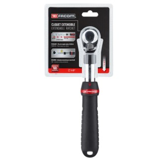 Facom 1/2 in Ratchet with Bi-Material Elastomer Handle, 264mm Overall SXL.161PB