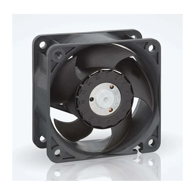 ebm-papst 620 Series High Pressure Axial Fan, 12V DC, 67 m³/h, 5.5 W, 385 mA Max, IP20, 60 mm Frame, Ball Bearing 