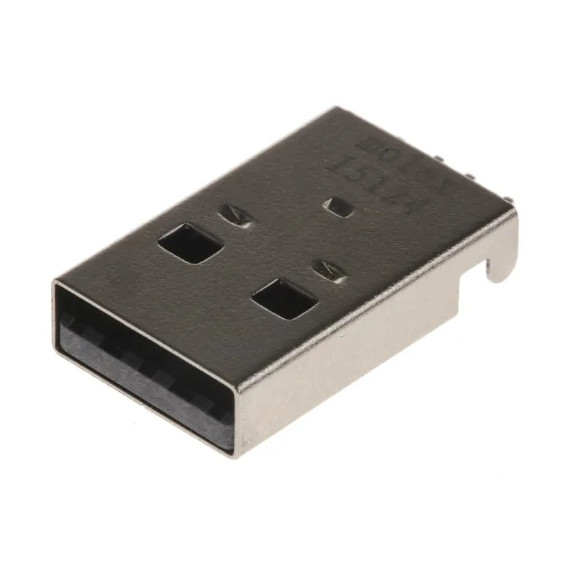Molex Right Angle Surface Mount Male USB Type A Connector USB 2.0 1 Port 1.5A Current 150V 48037-2200