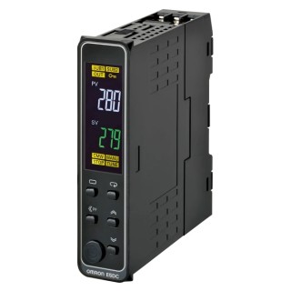 Omron PID Temperature Controller 2 Output Relay 240V AC On-Off Universal Input DIN Rail Mount E5DC