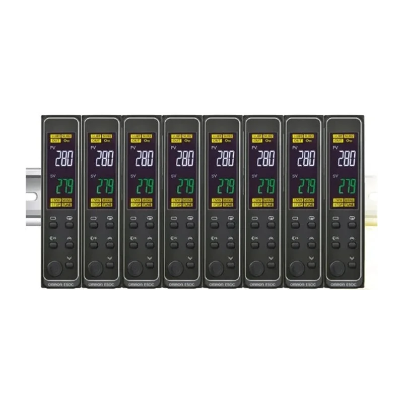 Omron PID Temperature Controller 2 Output Relay 240V AC On-Off Universal Input DIN Rail Mount E5DC