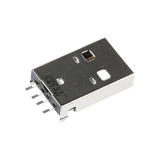 Molex Right Angle Surface Mount Male USB Type A Connector USB 2.0 1 Port 48037-1000